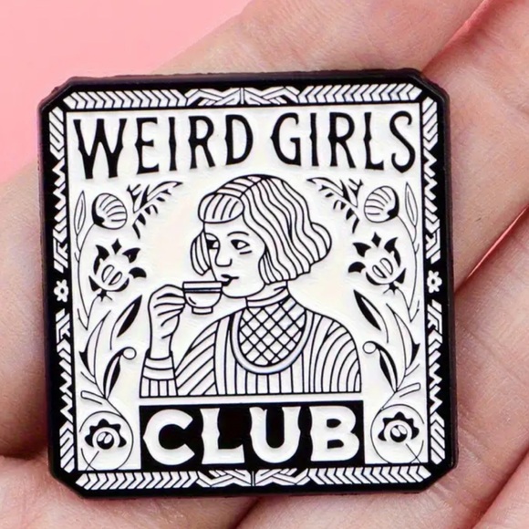 Black and White Enamel Pin - Picture 1 of 3
